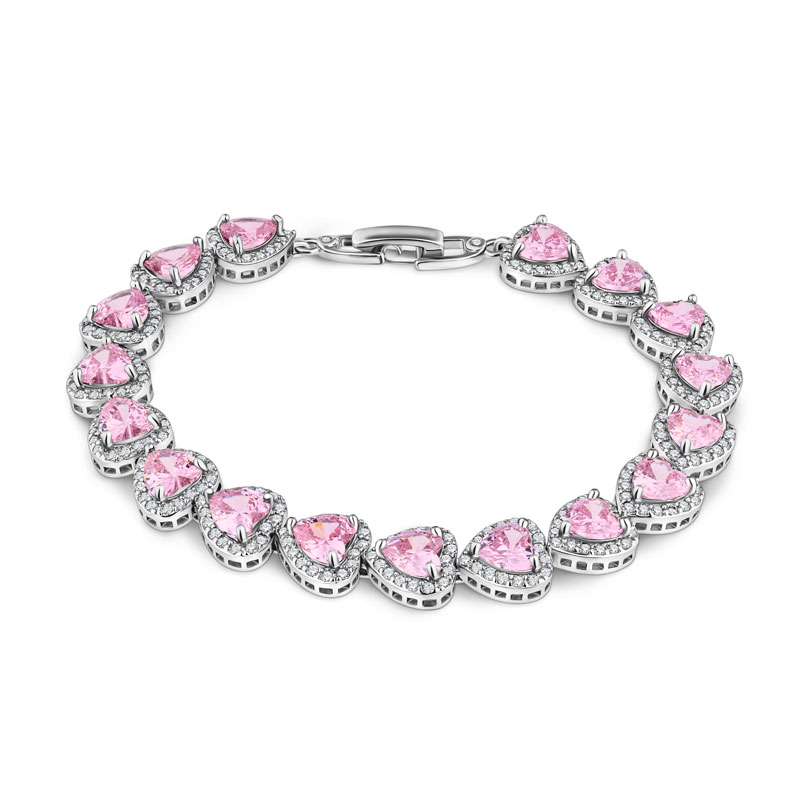Pink Heart Bracelet